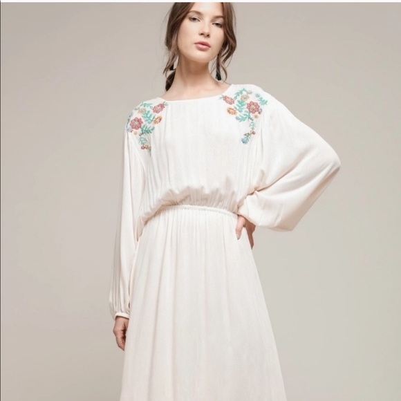 Moon River Dresses & Skirts - {Moon River} Embroidered Boho Dress